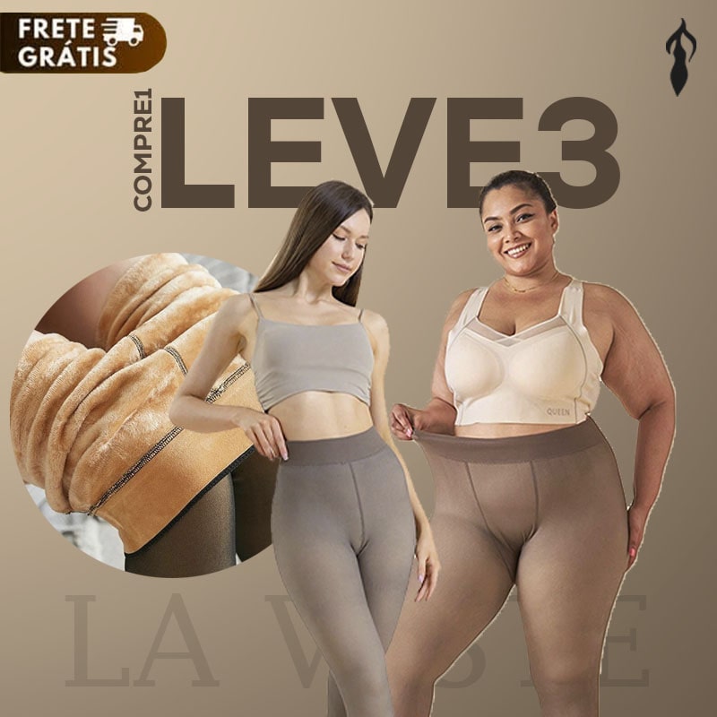(Queima de Estoque🔥) Compre 1 e Leve 3 Meia Calça Pelúcida Lary™ (Somente Hoje)