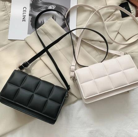 Bolsa literária monocromática de ombro único feminina