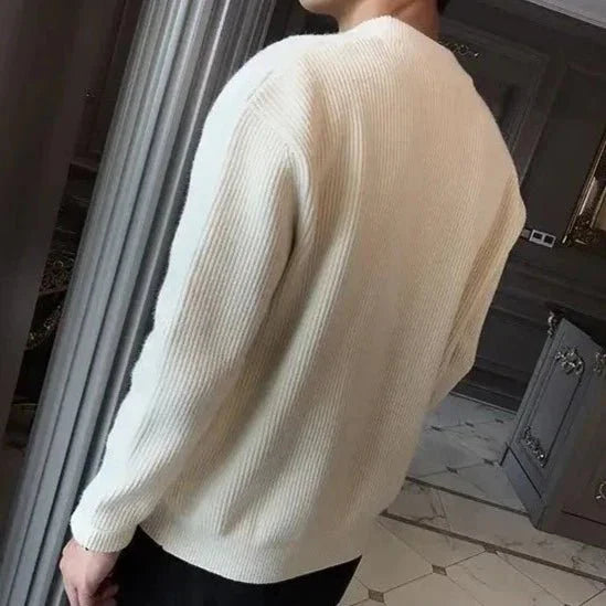 Cardigã Masculino Fechamento em Zíper - Estilo Casual