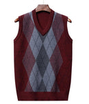 Colete Xadrez Masculino de Lã - Estilo e Conforto