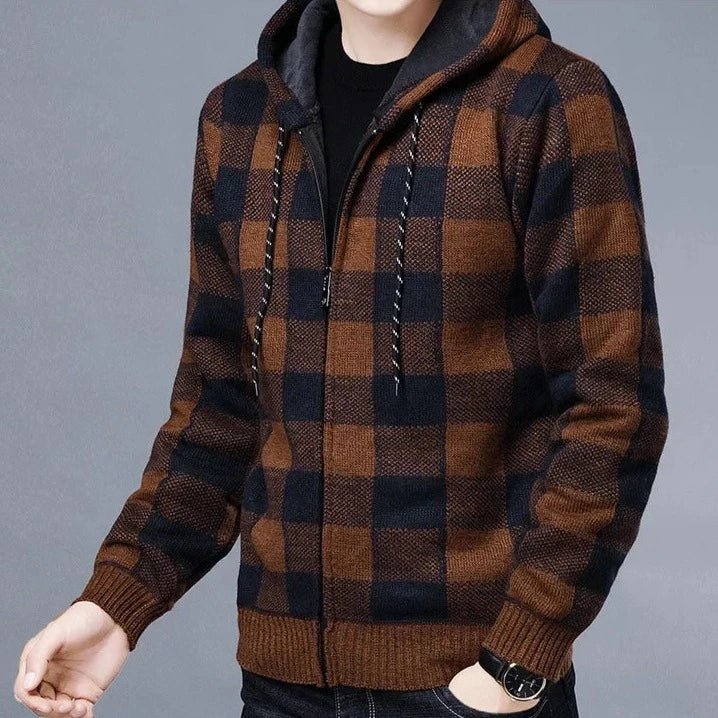 Jaqueta Xadrez com Capuz - Estilo e Conforto