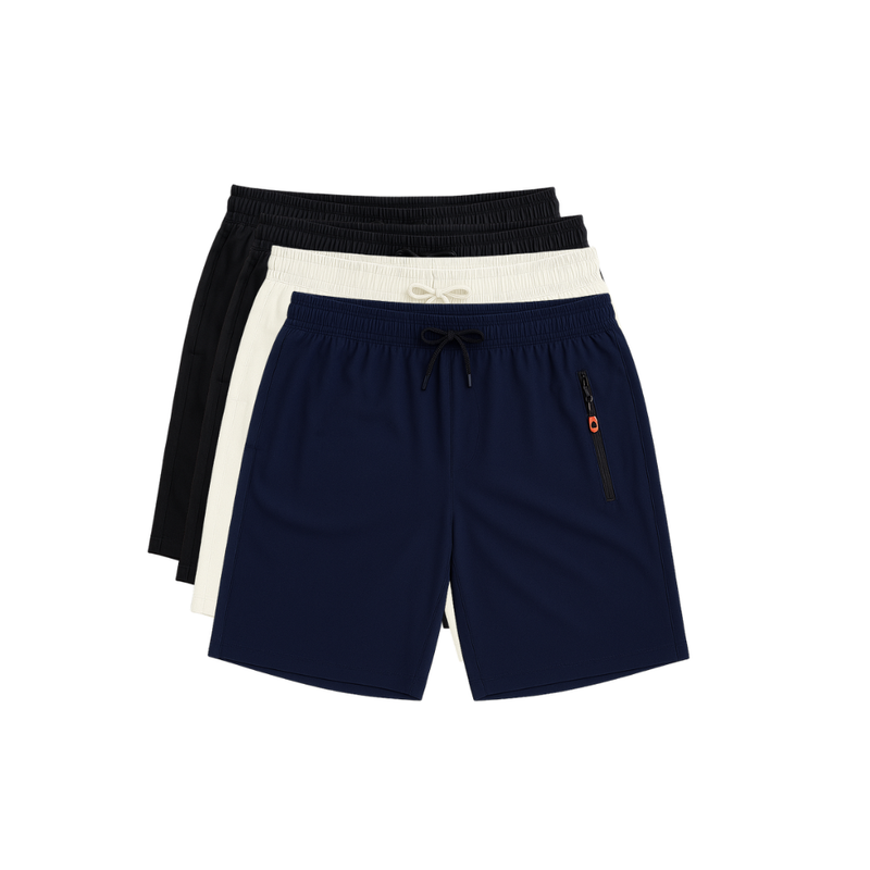 Kit 4 Bermudas DryFit Premium zenith Performance - Secagem rápida, Bolso com Zíper e Ajuste Anatômico | FRETE GRÁTIS